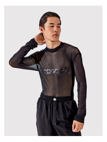 Togoshi Тениска с дълъг ръкав TG22-TSML001 Черен Relaxed Fit
