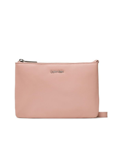 Calvin Klein Дамска чанта Must Ew Dbl Cmpt Crossbody K60K610177 Розов