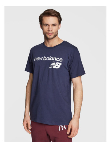 New Balance Тишърт Classic Core Logo MT03905 Тъмносин Athletic Fit