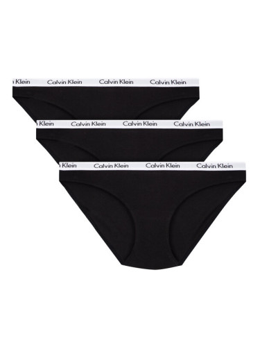 Calvin Klein Underwear Комплект 3 чифта класически бикини 000QD3588E Черен