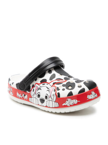 Crocs Чехли Fl 101 Dalmatians Clog K 207483 Бял