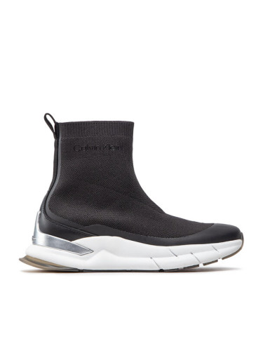Calvin Klein Сникърси Sock Boot - Knit HW0HW01177 Черен