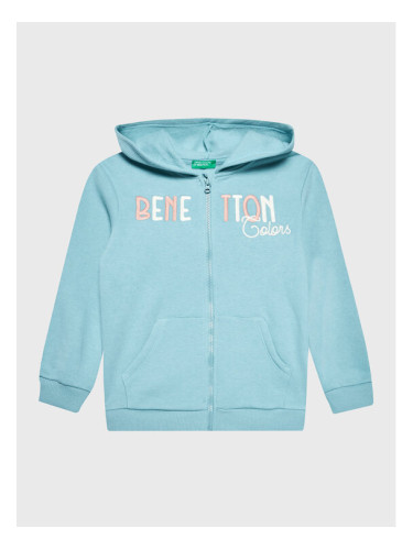 United Colors Of Benetton Суитшърт 35TMG501H Светлосиньо Regular Fit