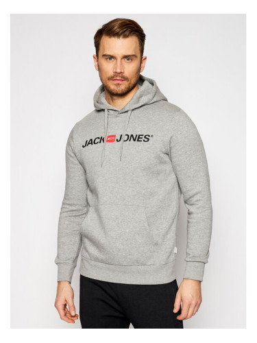 Jack&Jones Суитшърт Corp Old Logo 12137054 Сив Regular Fit