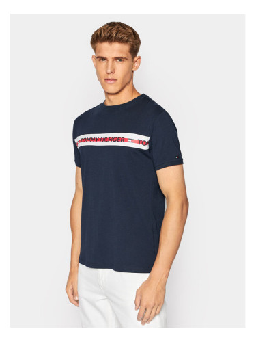 Tommy Hilfiger Тишърт UM0UM01915 Тъмносин Regular Fit