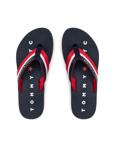 Tommy Hilfiger Джапанки Tommy Loves Ny Beach Sandal FW0FW02370 Тъмносин