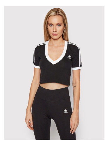 adidas Тишърт adicolor Classics HC2040 Черен Slim Fit