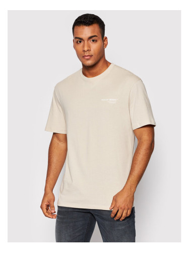 Jack&Jones Тишърт Comfort Photo 12205952 Бежов Relaxed Fit