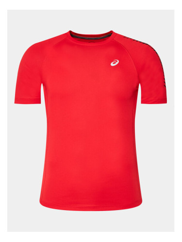 Asics Тениска от техническо трико Icon Ss 2011B055 Червен Regular Fit