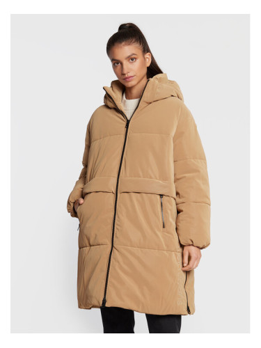 Calvin Klein Jeans Зимно палто J20J219907 Бежов Relaxed Fit