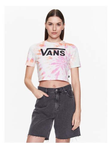 Vans Тишърт Resort Wash VN0003PS Цветен Cropped Fit