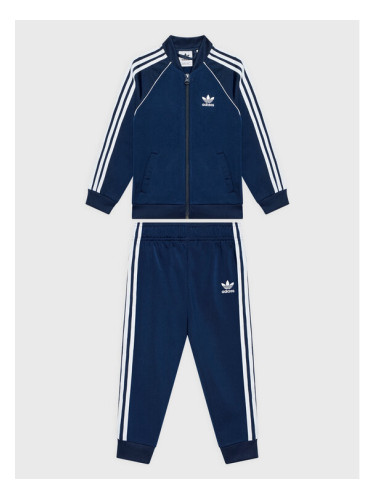 adidas Анцуг adicolor HK7486 Тъмносин Regular Fit