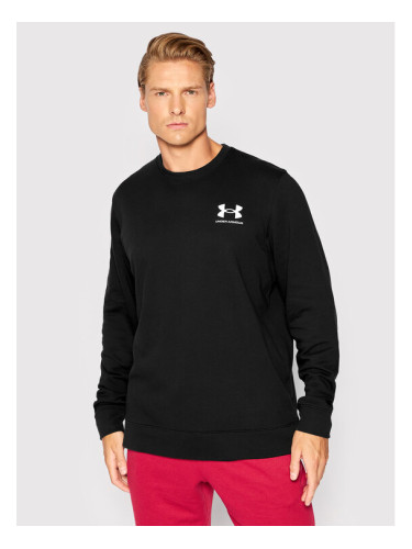 Under Armour Суитшърт Ua Rival Terry 1370404 Черен Relaxed Fit