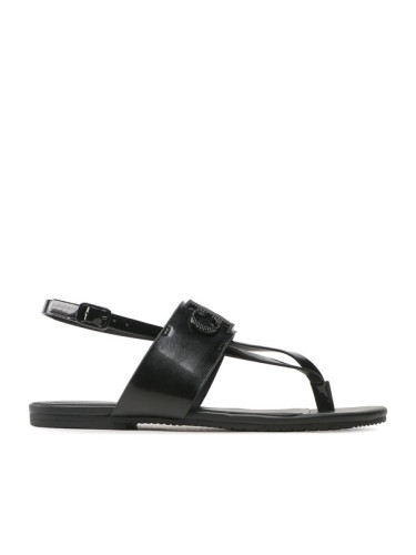 Calvin Klein Jeans Сандали Flat Sandal Toepost Hw YW0YW00953 Черен