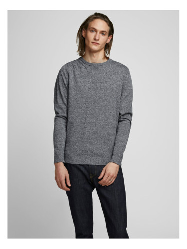 Jack&Jones Пуловер Basic 12137190 Сив Regular Fit