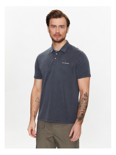 Columbia Тениска с яка и копчета Nelson Point 1772721 Сив Regular Fit