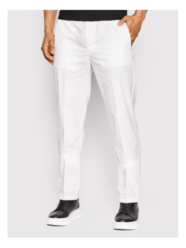 United Colors Of Benetton Чино панталони 4W3L55JK8 Бял Slim Fit