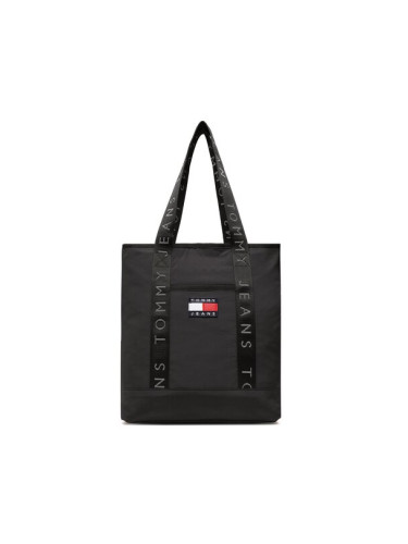 Tommy Jeans Дамска чанта Tjw Heritage Tote AW0AW14114 Черен