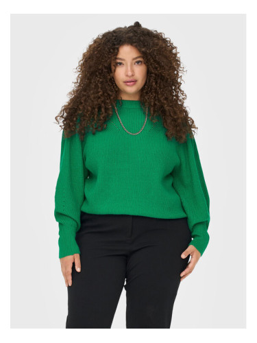 ONLY Carmakoma Пуловер Fia 15263804 Зелен Regular Fit
