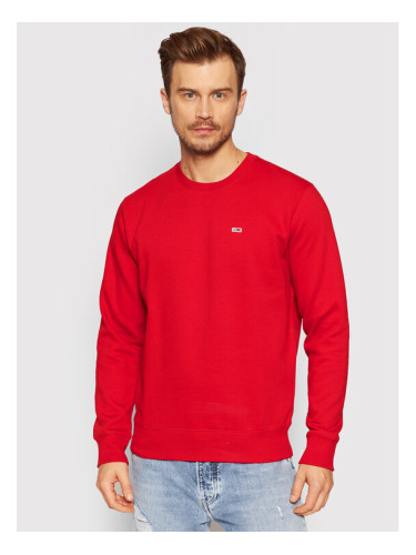 Tommy Jeans Суитшърт Fleece DM0DM09591 Червен Regular Fit