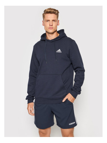 adidas Суитшърт FeelCozy Hoodie H12216 Тъмносин Regular Fit