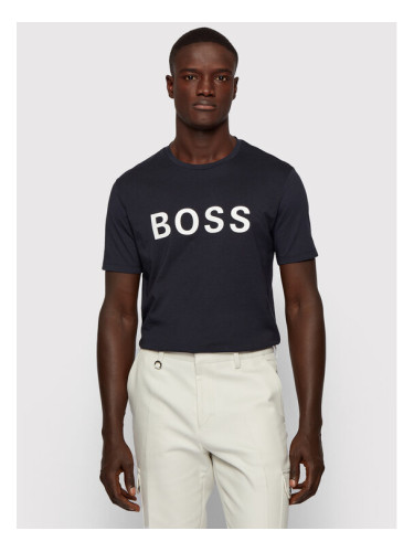 Boss Тишърт Tiburt 171_BB 50430889 Тъмносин Regular Fit