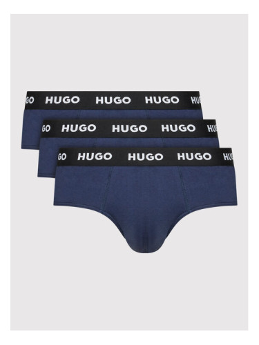 Hugo Комплект 3 чифта слипове Hipbrief 50469763 Тъмносин