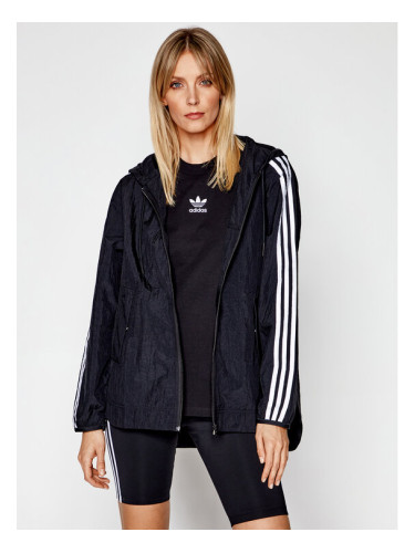 adidas Ветровка Windbreaker GN2780 Черен Loose Fit