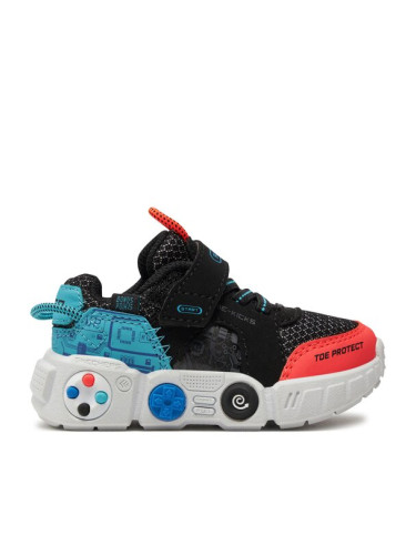 Skechers Сникърси Lil Gametronix 402262N/BKMT Черен