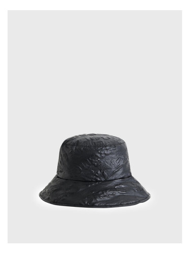 Desigual Текстилна шапка Bucket Logodesigual 22WAHA02 Черен