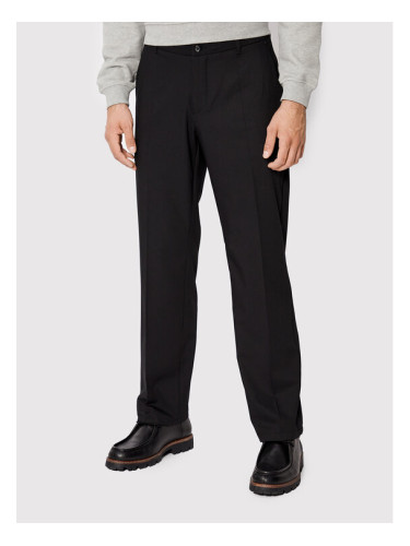 Woodbird Текстилни панталони Eik 2116-206 Черен Regular Fit