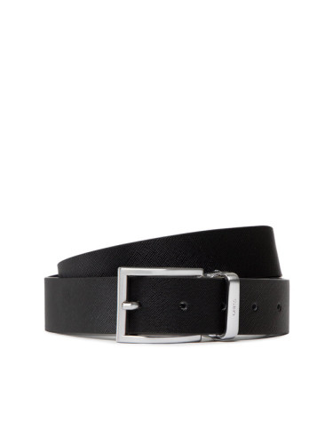 Guess Мъжки колан Adjustable & Revesible Belt BM7545 LEA35 Черен