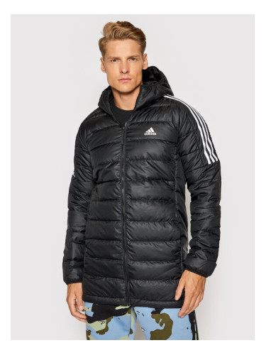 adidas Пухено яке Essentials GH4604 Черен Slim Fit