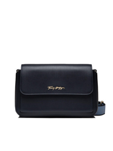 Tommy Hilfiger Дамска чанта Iconic Tommy Shoulder Bag AW0AW12308 Тъмносин