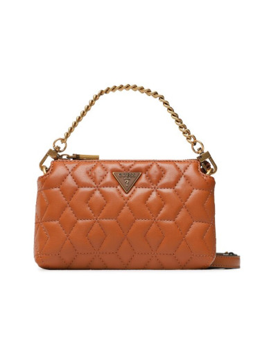 Guess Дамска чанта Elenia (QB) Mini Bags HWQB86 77720 Кафяв