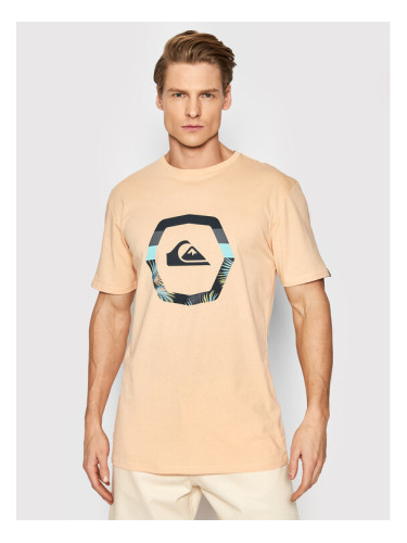 Quiksilver Тишърт Uprise EQYZT06663 Оранжев Regular Fit