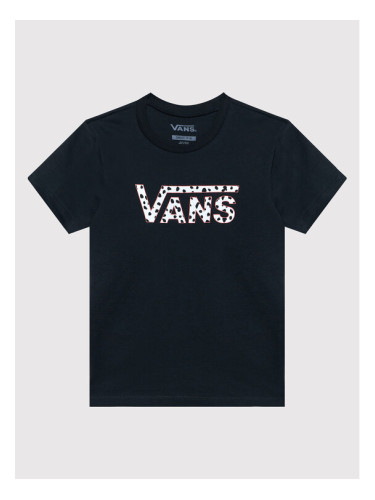 Vans Тишърт Dalmation VN0A7RUW Черен Regular Fit