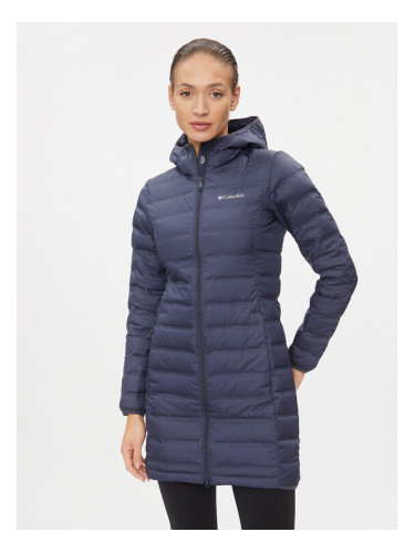 Columbia Зимно палто Down Long Jacket 1859672 Тъмносин Regular Fit