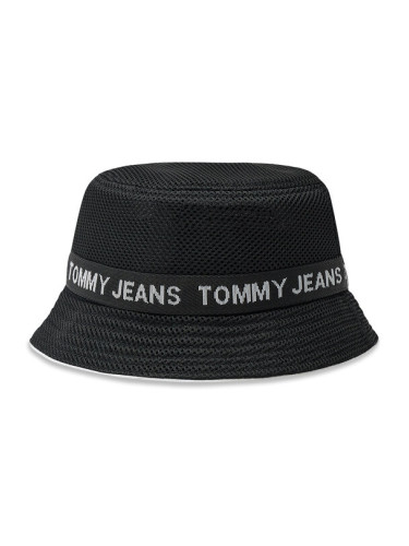 Tommy Jeans Капела Bucket Sport AM0AM11007 Черен