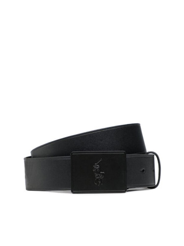 Polo Ralph Lauren Мъжки колан 36mm Pp Plaque Belt 405691693005 Черен