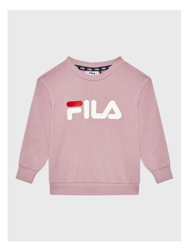 Fila Суитшърт Sveg Logo FAK0199 Розов Regular Fit