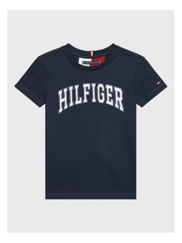 Tommy Hilfiger Тишърт Varsity KB0KB07600 Тъмносин Regular Fit