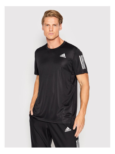 adidas Тениска от техническо трико Own The Run H58591 Черен Regular Fit