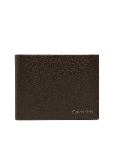 Calvin Klein Голям мъжки портфейл Warmth Trifold 10Cc W/Coin L K50K507969 Кафяв