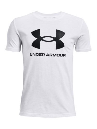 Under Armour Тишърт Ua Sportstyle Logo 1363282 Бял Loose Fit