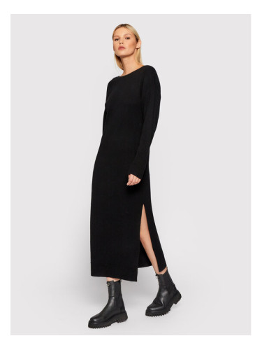 Remain Плетена рокля Nova RM730 Черен Loose Fit