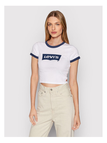 Levi's® Тишърт Graphic Ringer A3523-0005 Бял Regular Fit