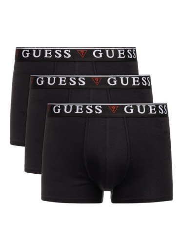 Guess Комплект 3 чифта боксерки U97G01 JR003 Черен