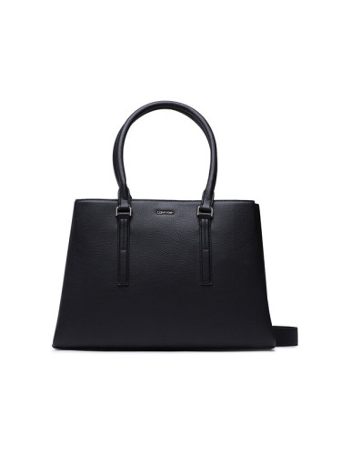 Calvin Klein Дамска чанта Elevated Tote Lg K60K610169 Черен