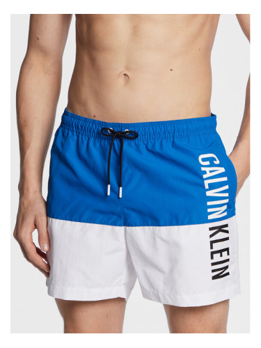 Calvin Klein Swimwear Плувни шорти KM0KM00796 Син Regular Fit
